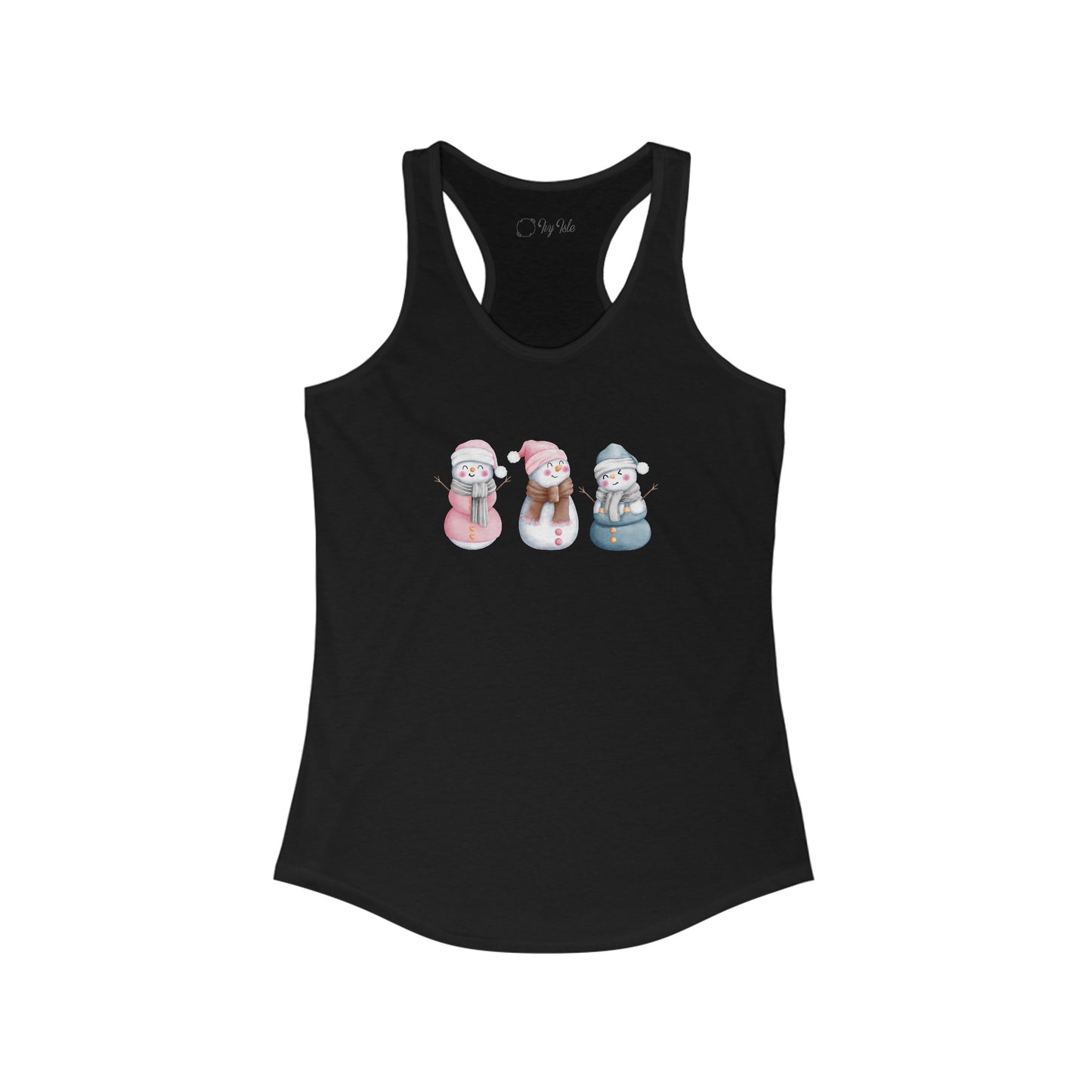 Snowman Set Racerback Tank