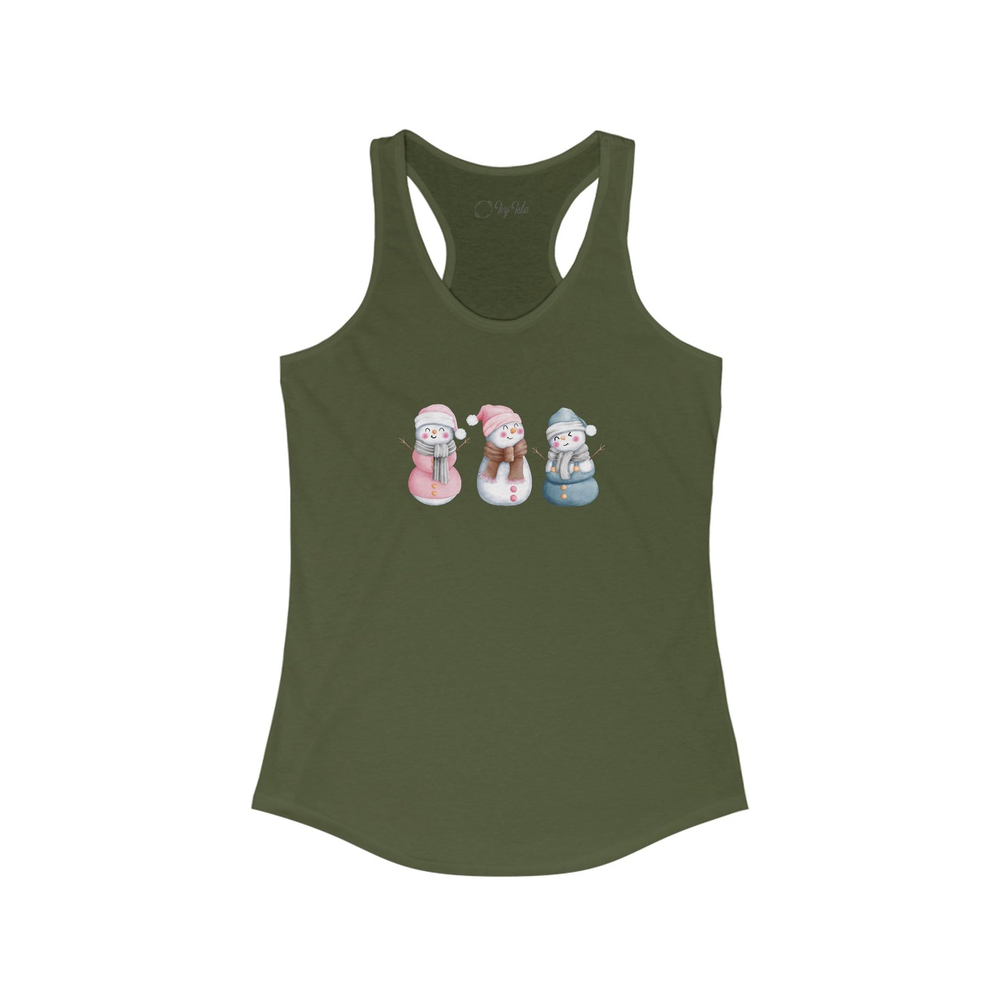 Snowman Set Racerback Tank