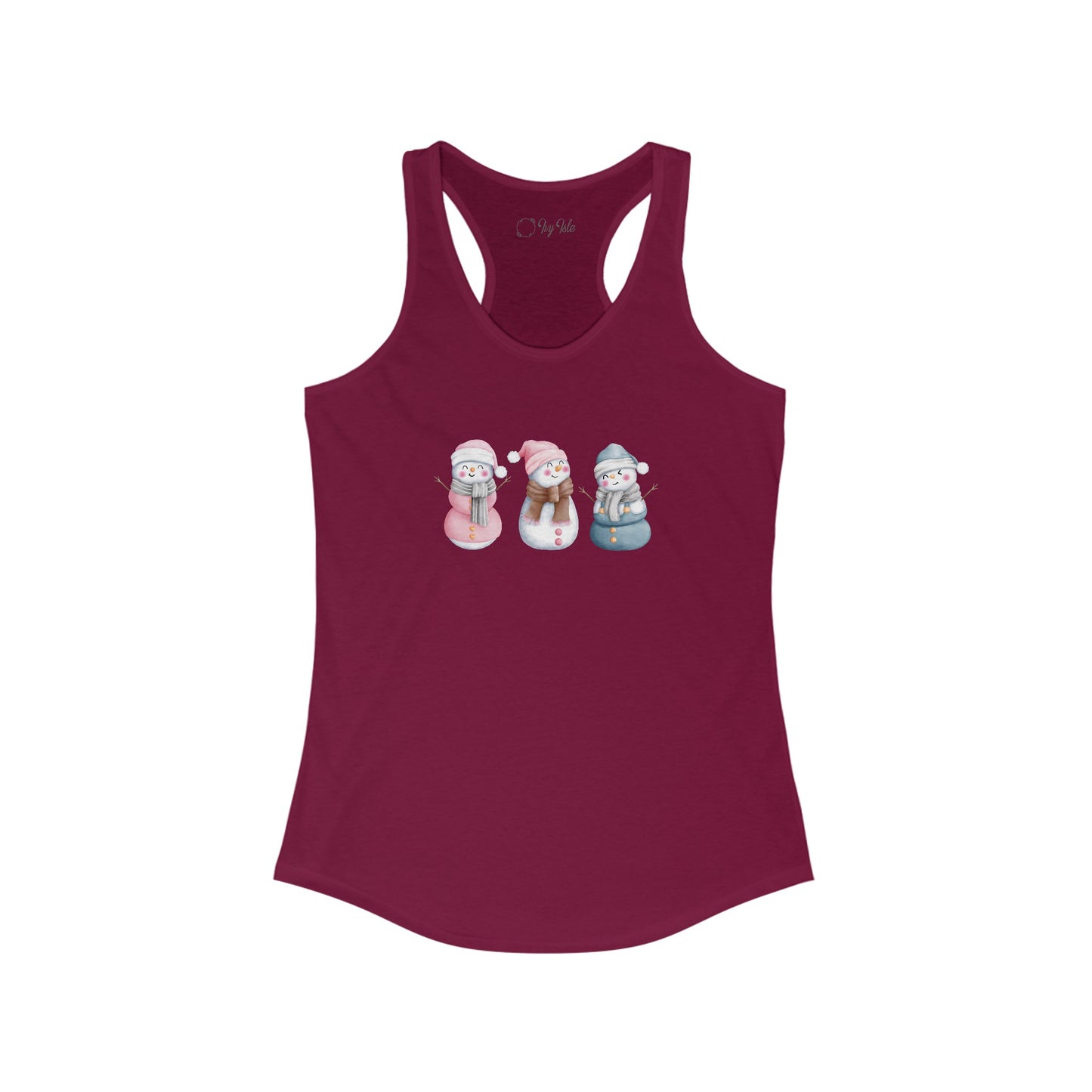 Snowman Set Racerback Tank