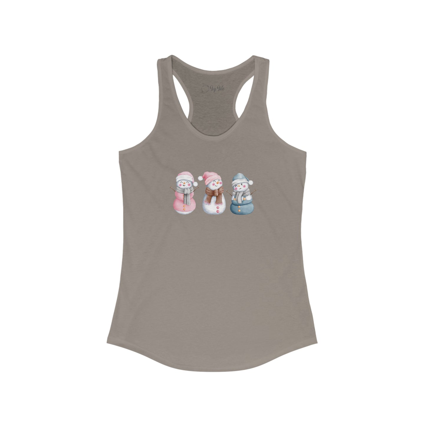 Snowman Set Racerback Tank