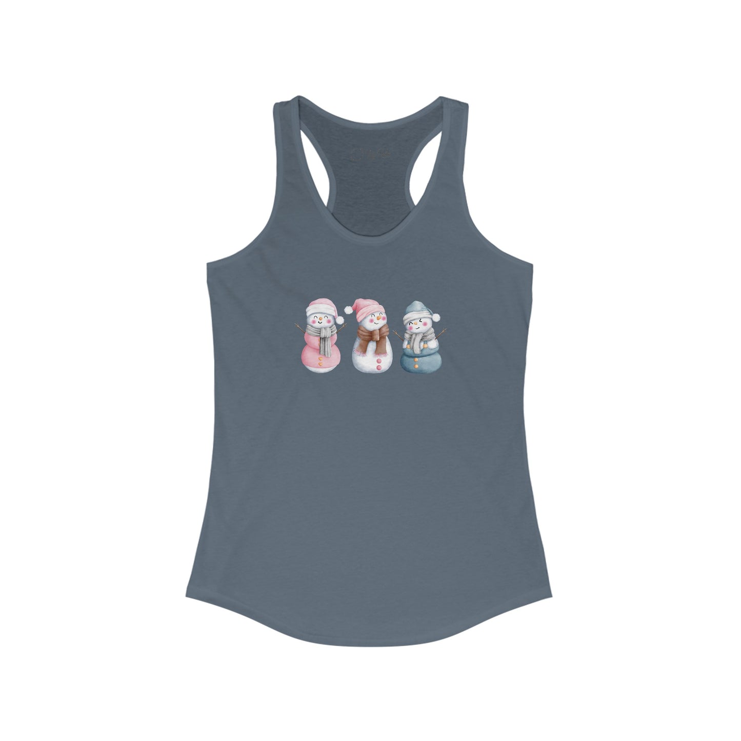 Snowman Set Racerback Tank