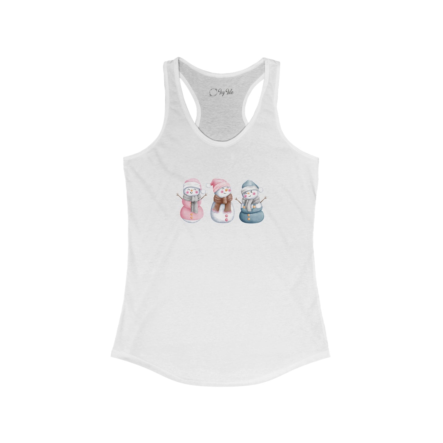 Snowman Set Racerback Tank