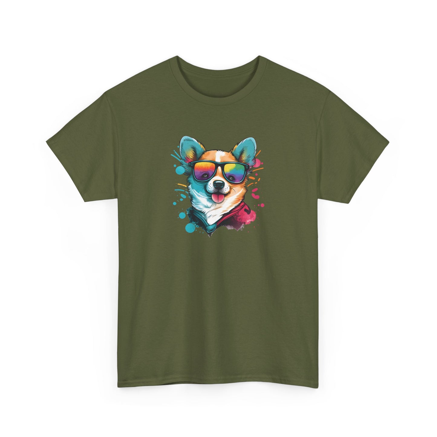 Dog with Sunglasses Short Sleeve Tee 005