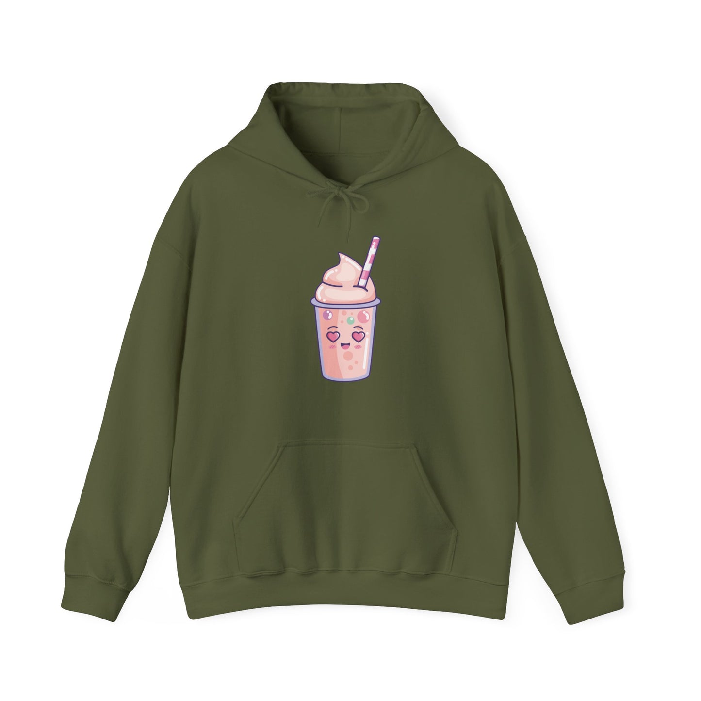 Cute Pink Milkshake Hooded Sweatshirt