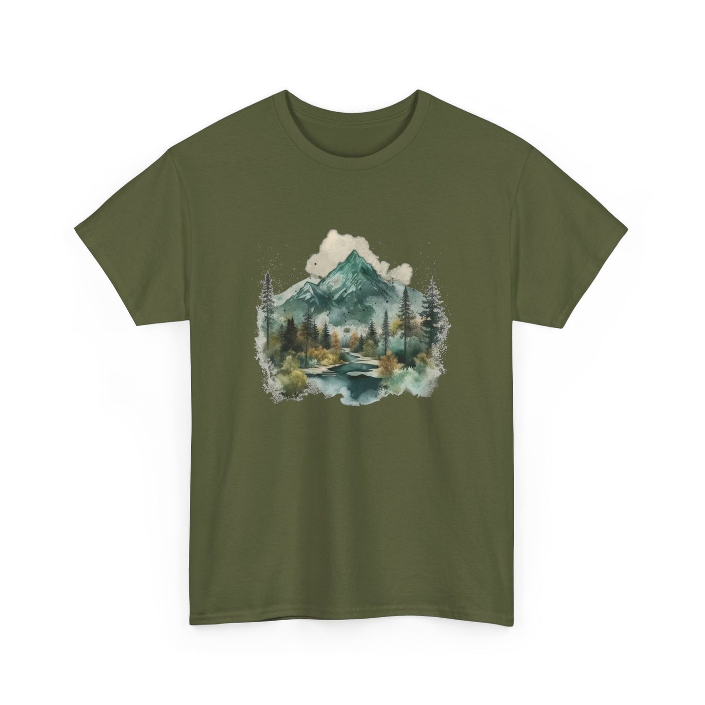 Watercolor Mountains Short Sleeve Tee
