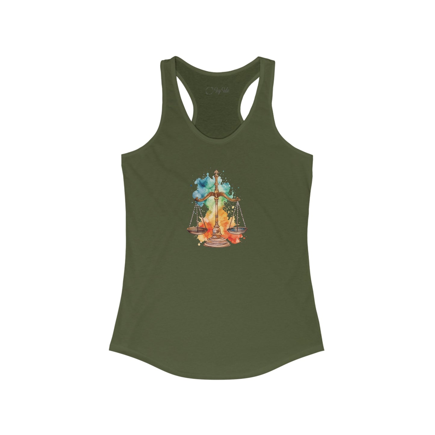 Watercolor Scale Racerback Tank