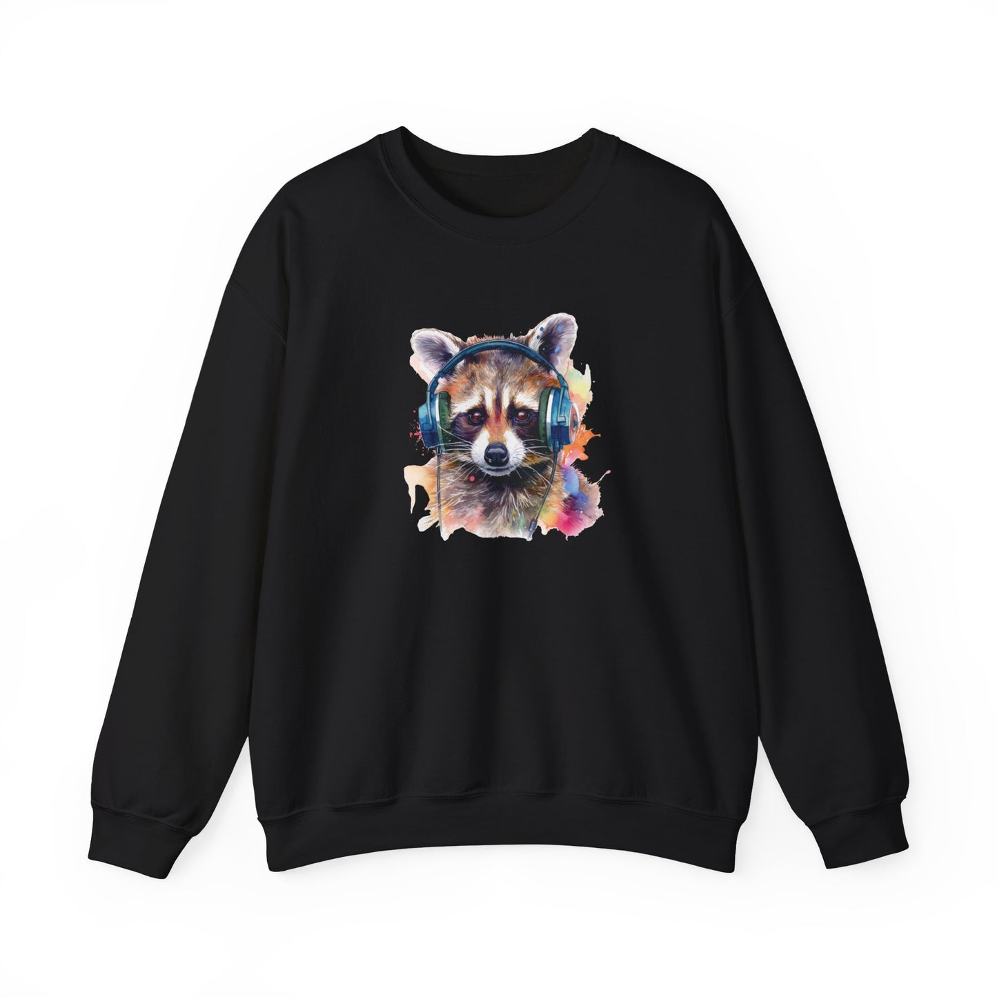 Raccoon with Headphones Sweatshirt