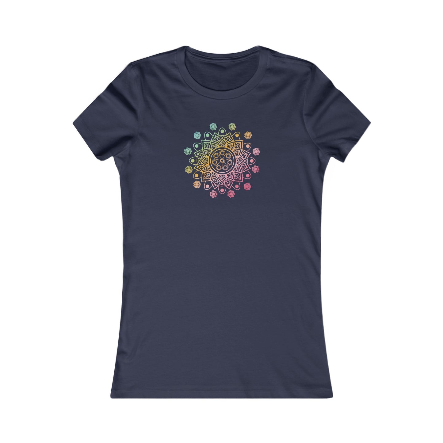 Colorful Mandala Fitted Tee (039)