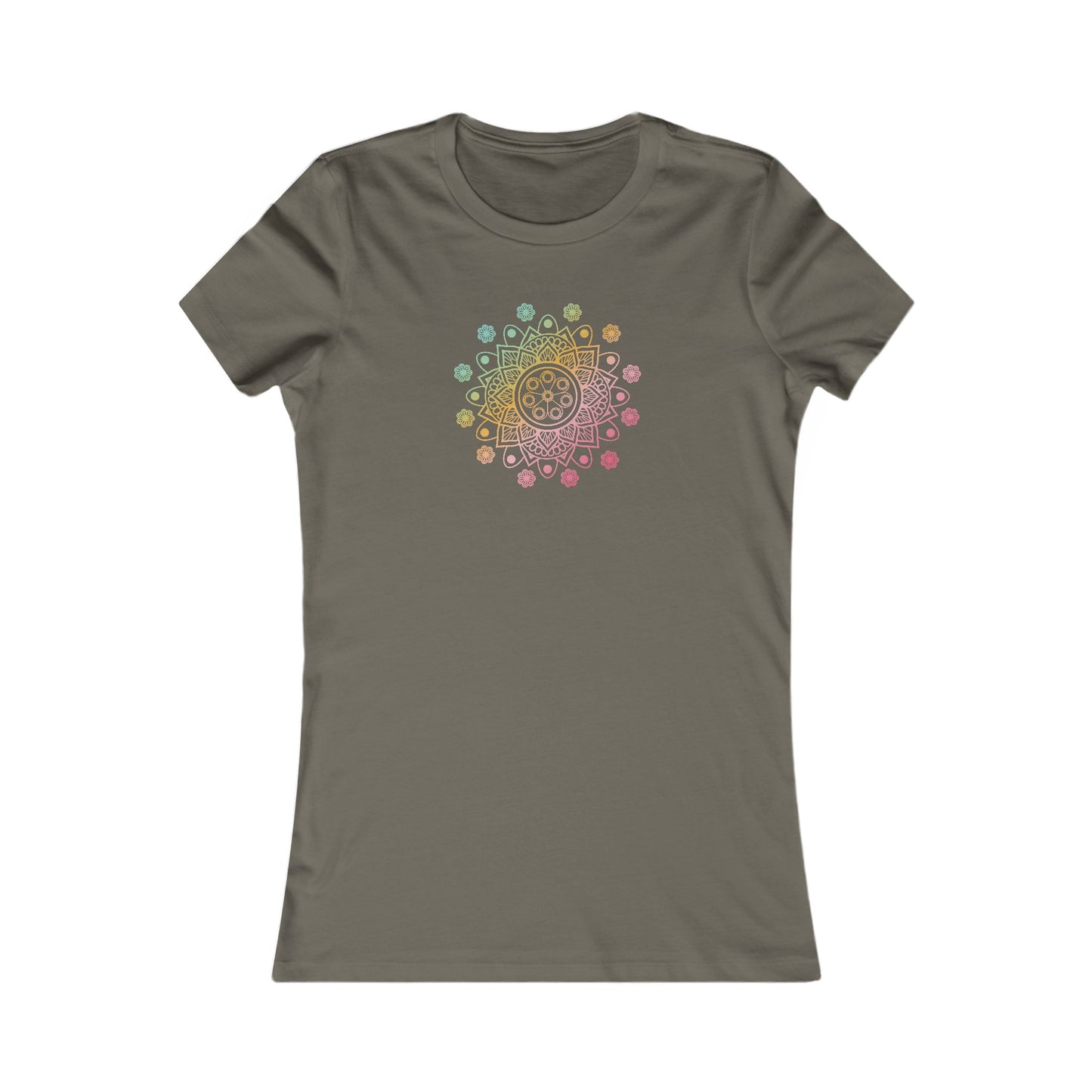Colorful Mandala Fitted Tee (039)