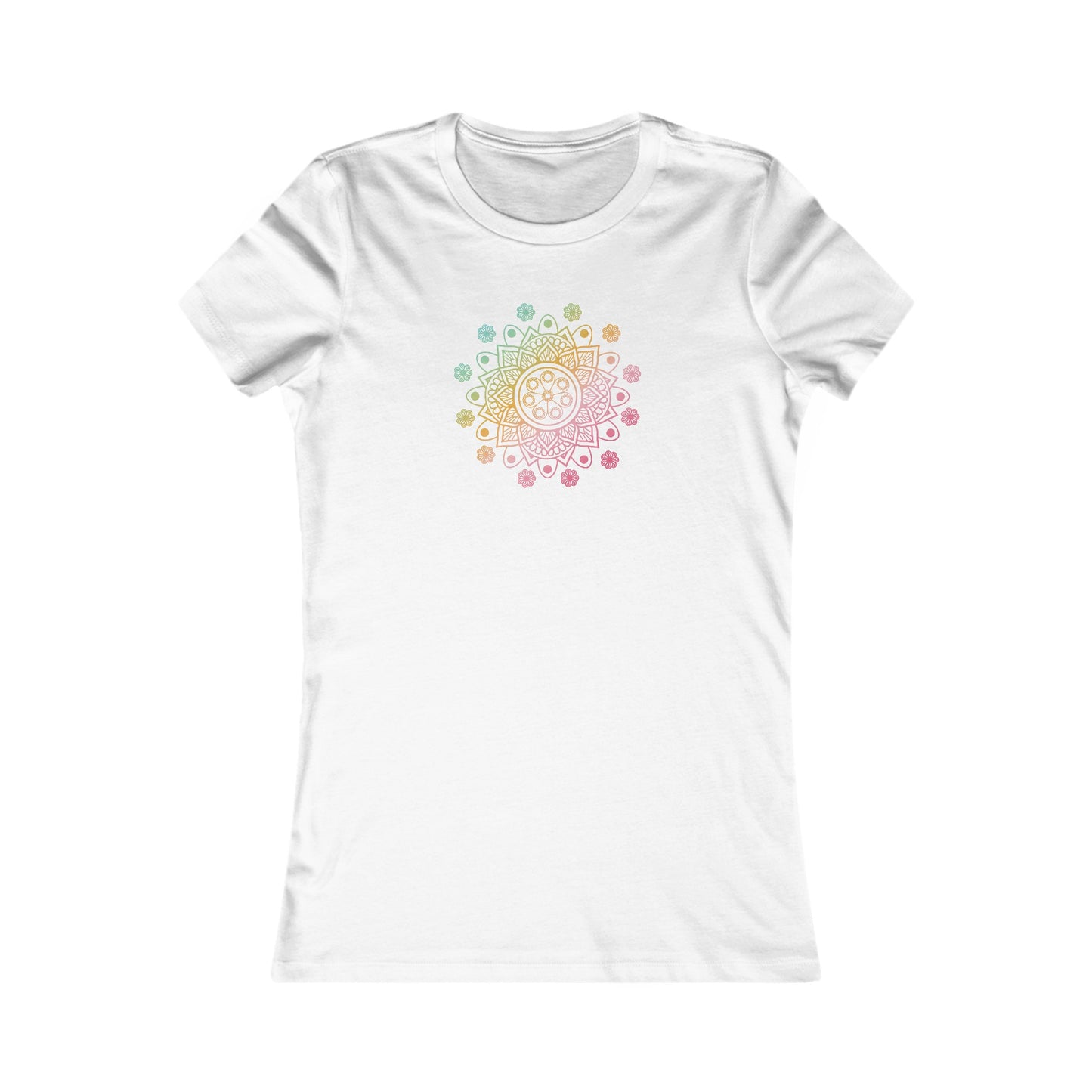 Colorful Mandala Fitted Tee (039)