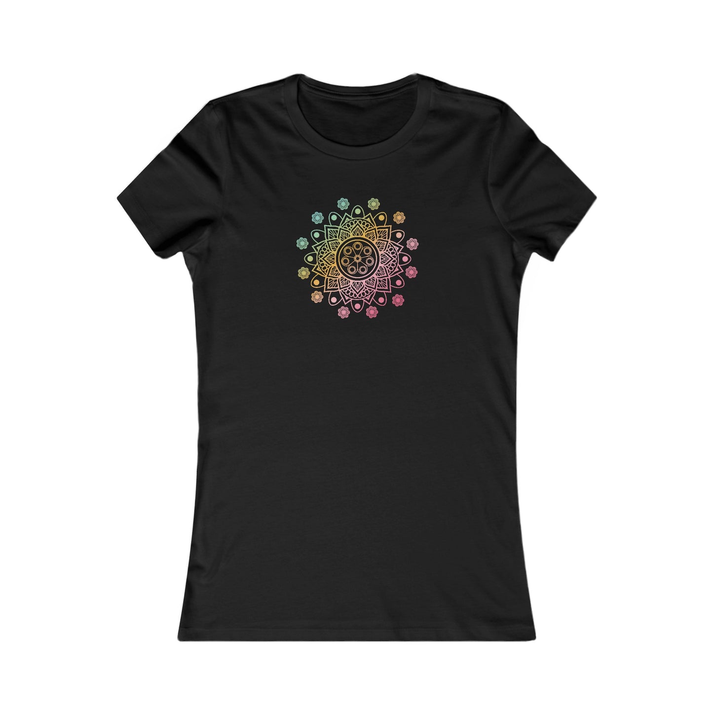 Colorful Mandala Fitted Tee (039)
