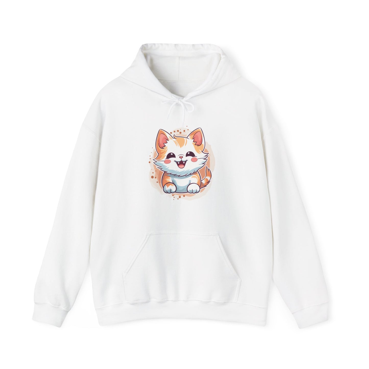 Cute Brown Cat Hooded Sweatshirt