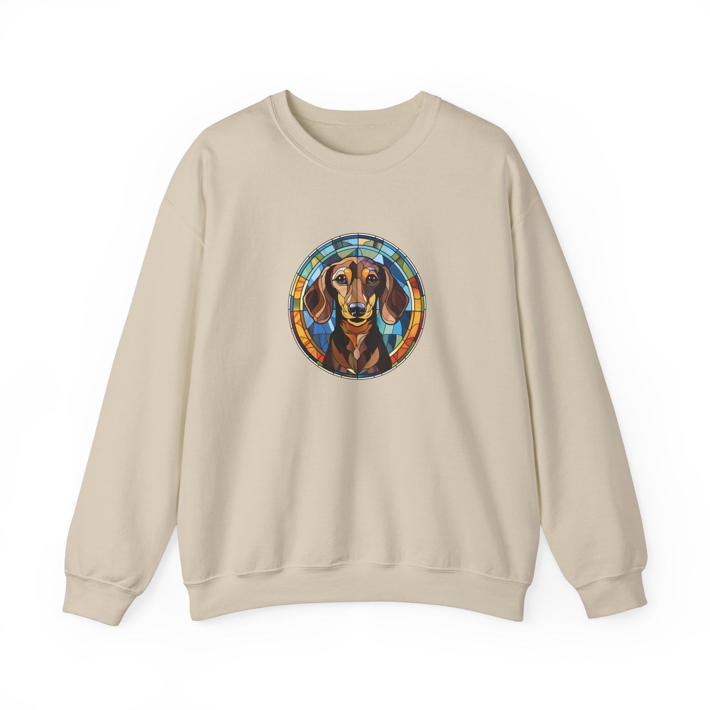 Stained Glass Dachshund Sweatshirt