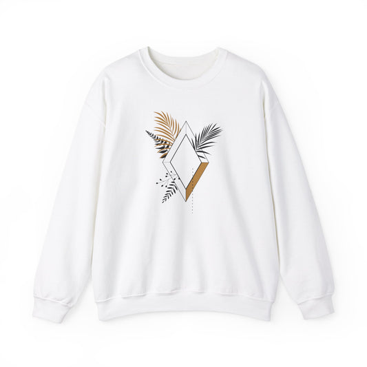 Black and Gold Leafy Diamond Sweatshirt
