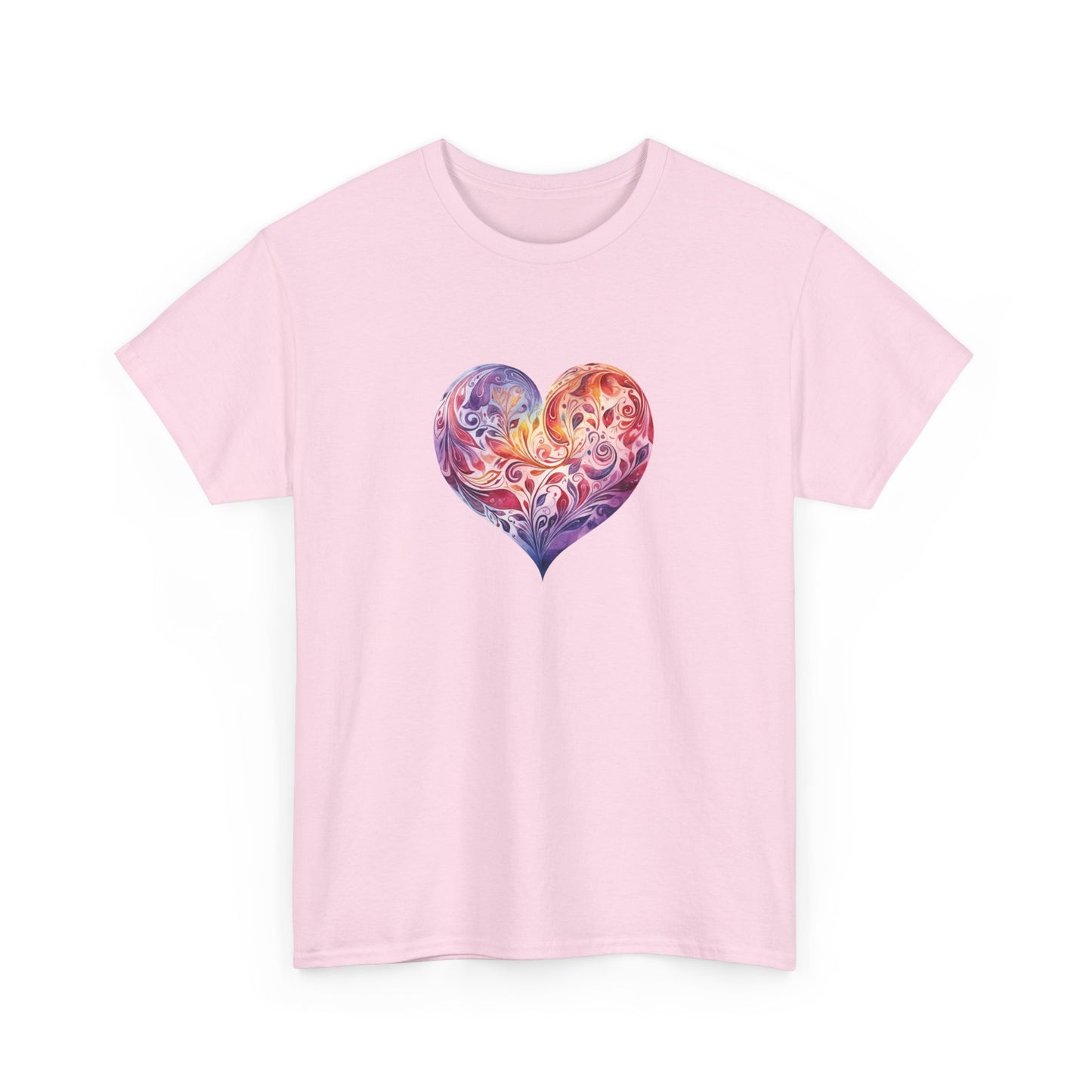 Watercolor Heart Short Sleeve Tee 003