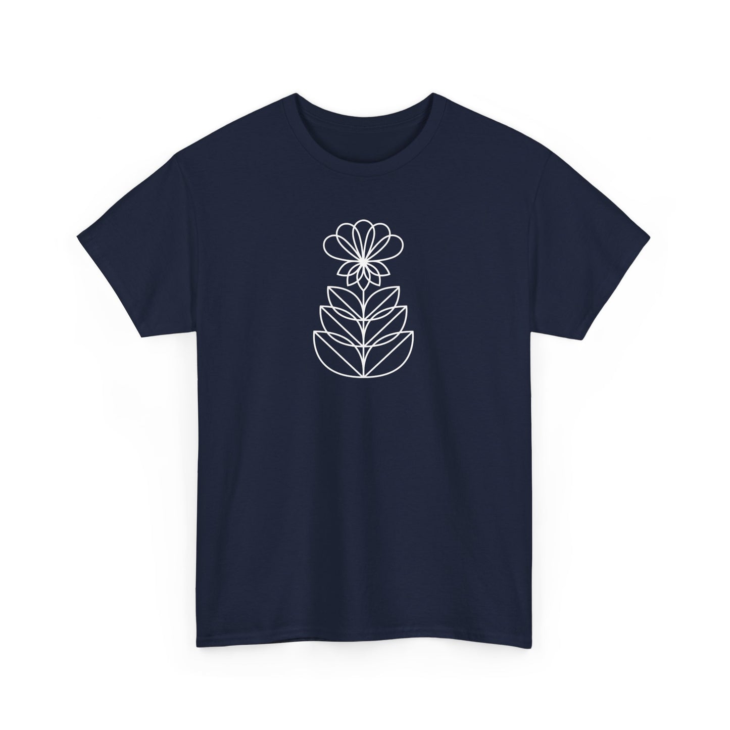 Abstract Flower Short Sleeve Tee
