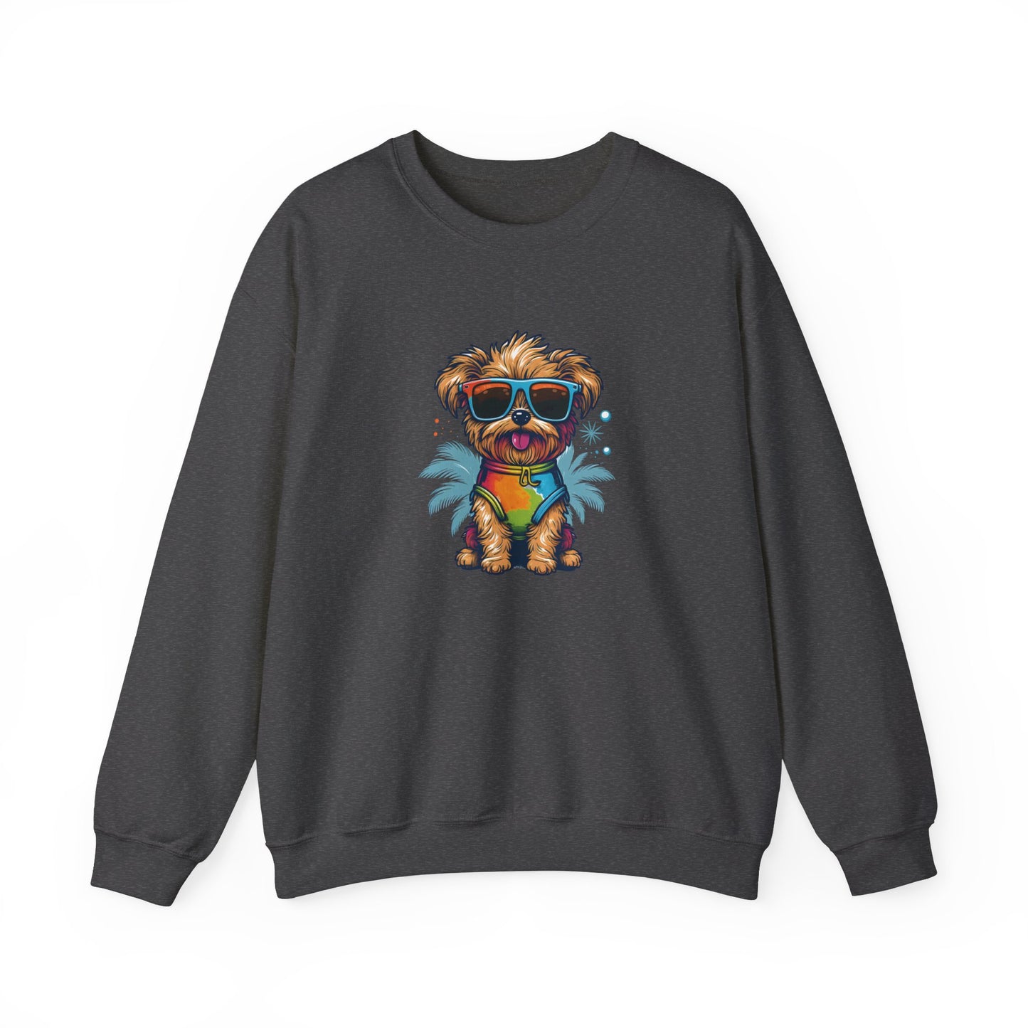 Dog with Sunglasses Sweatshirt 001