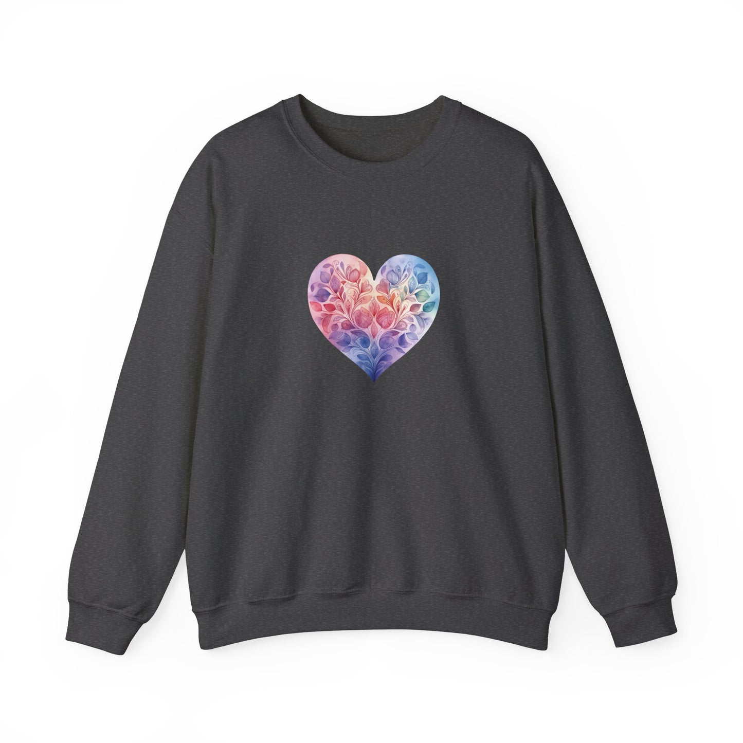 Watercolor Heart Sweatshirt 006