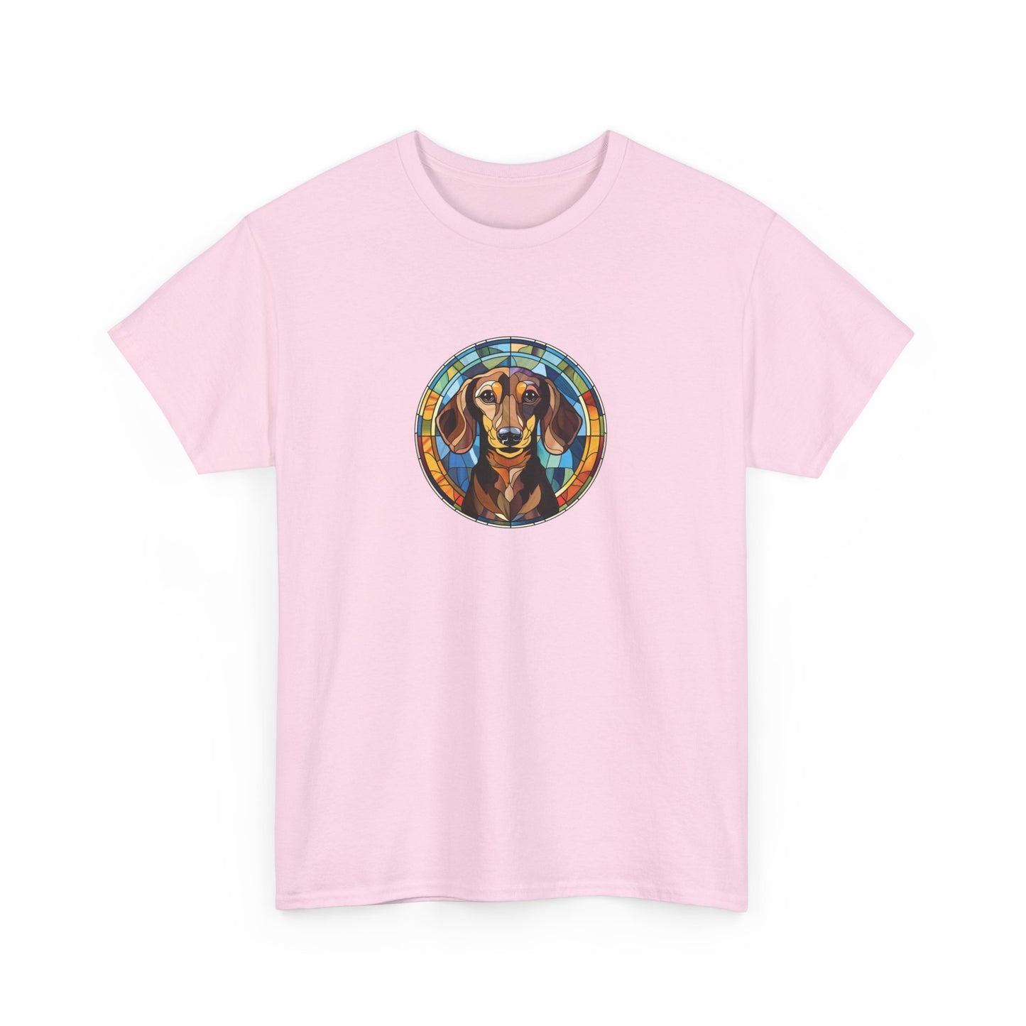 Stained Glass Dachshund Short Sleeve Tee