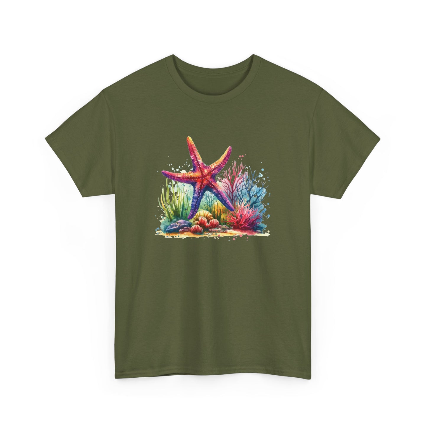 Watercolor Under the Sea Short Sleeve Tee