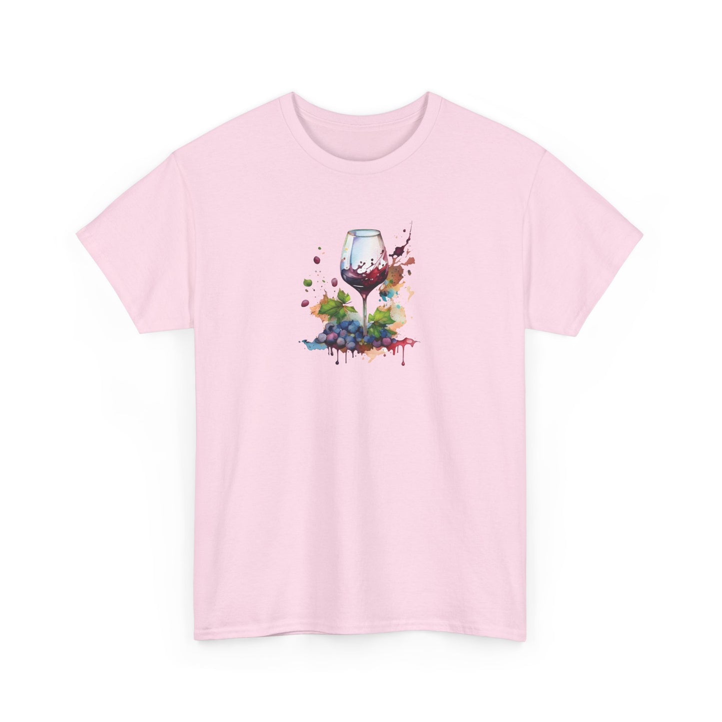 Watercolor Red Wine Short Sleeve Tee