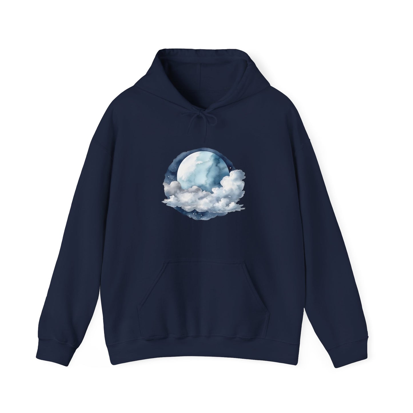 Moon and Clouds Hooded Sweatshirt