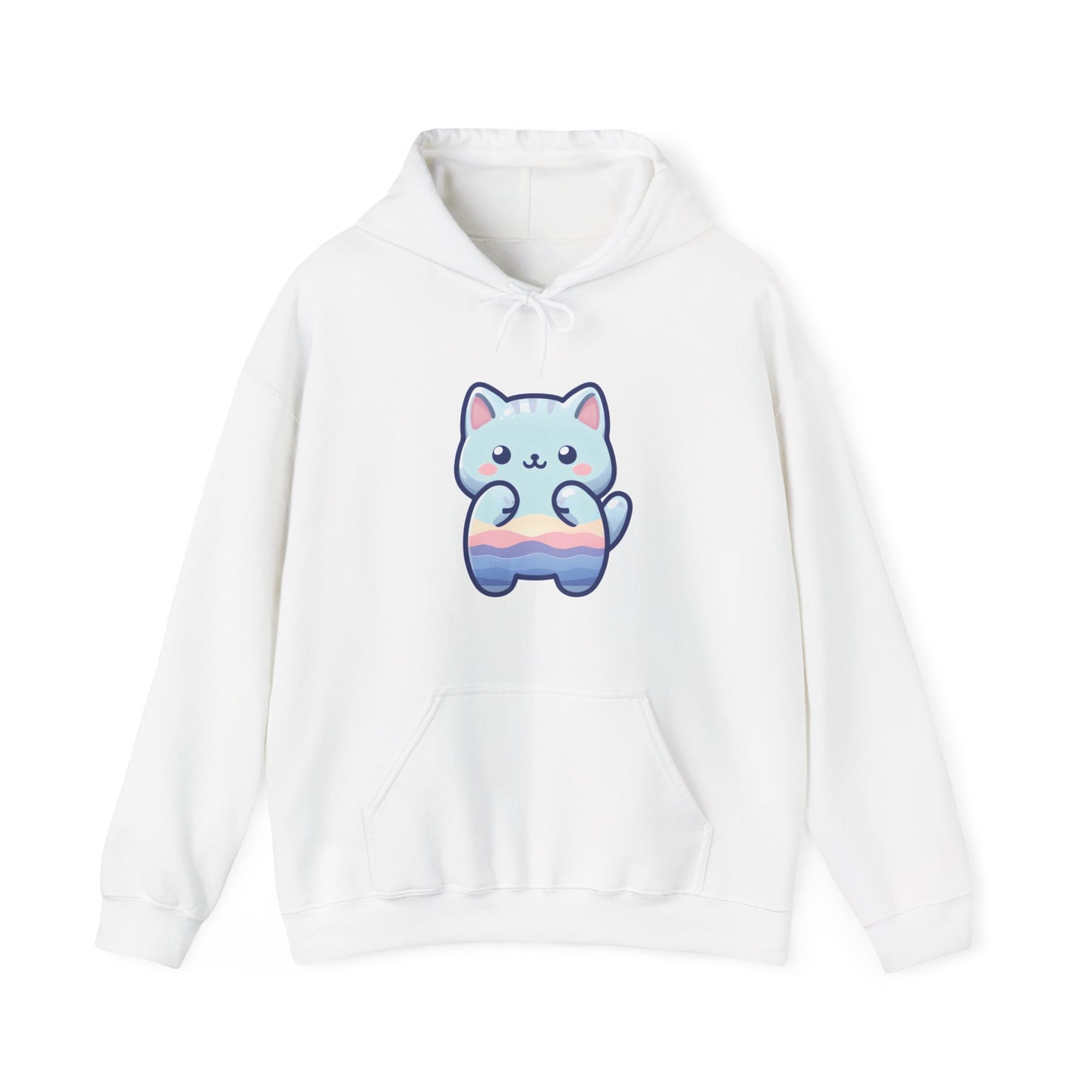Blue Cat Hooded Sweatshirt