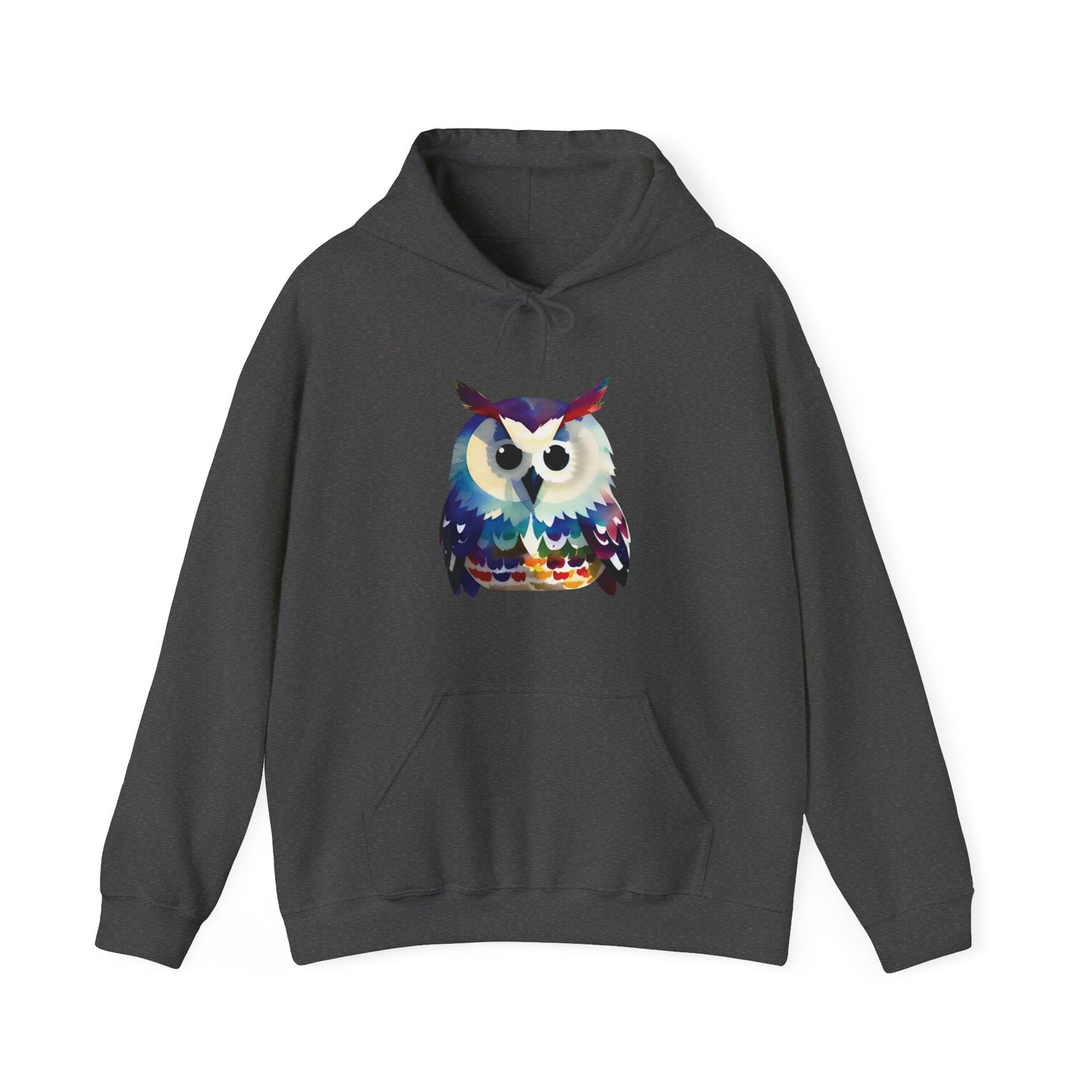 Watercolor Owl Hooded Sweatshirt