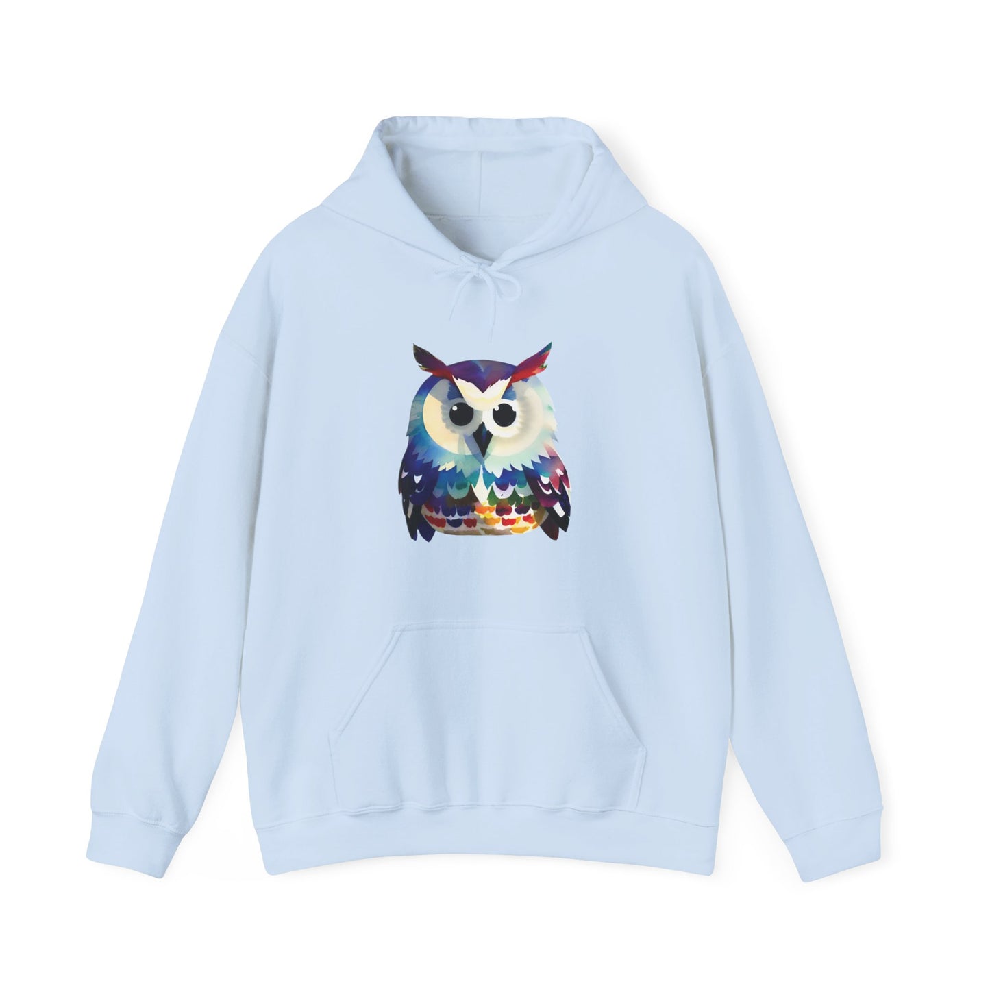 Watercolor Owl Hooded Sweatshirt