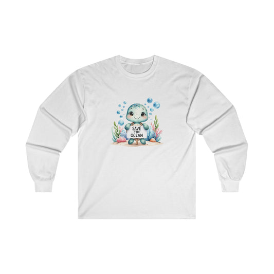 Save the Ocean Turtle Long Sleeve Tee