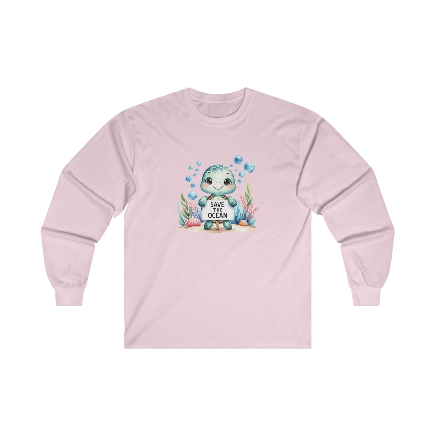 Save the Ocean Turtle Long Sleeve Tee