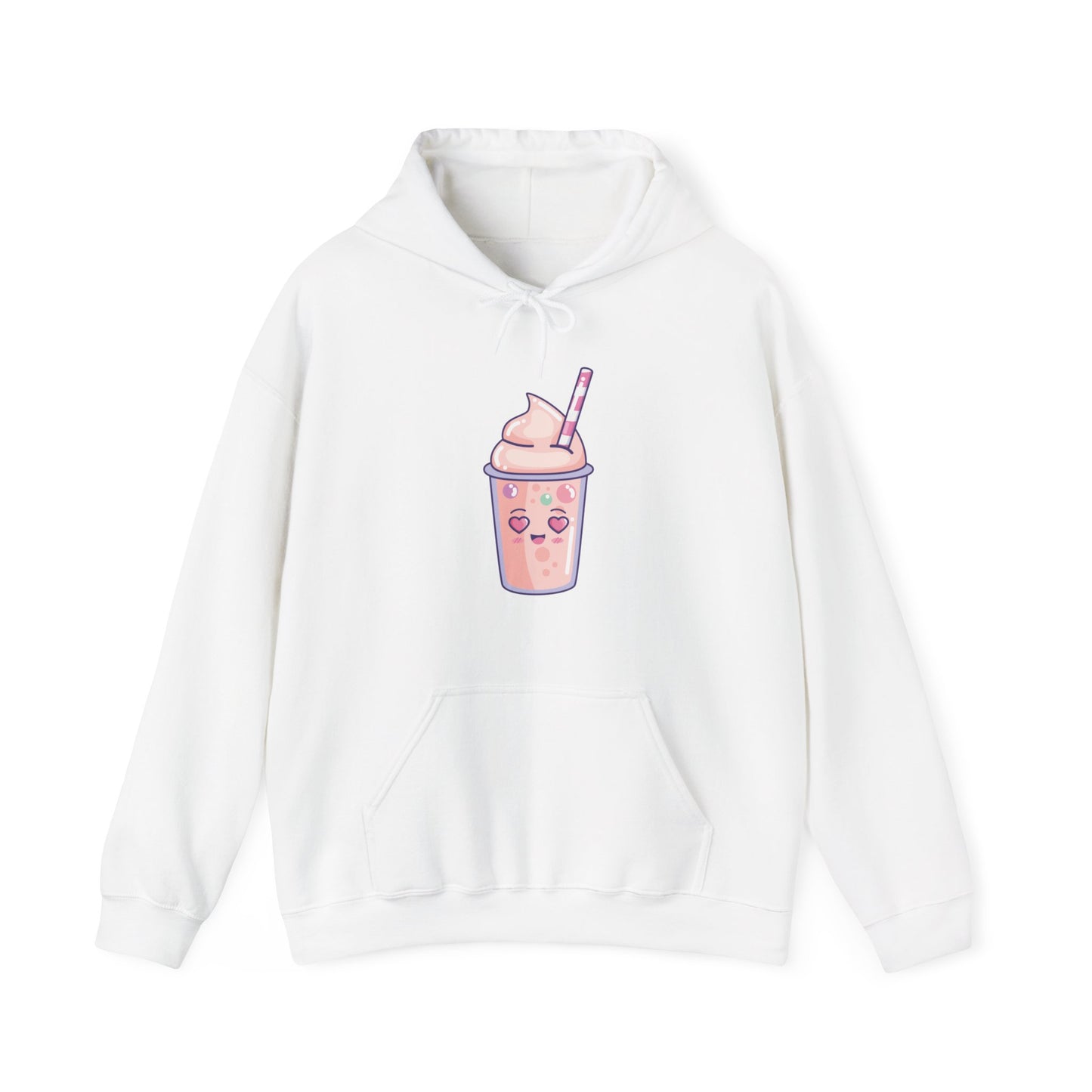 Cute Pink Milkshake Hooded Sweatshirt