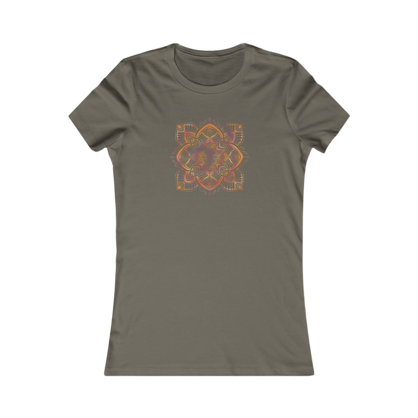 Colorful Mandala Fitted Tee (034)