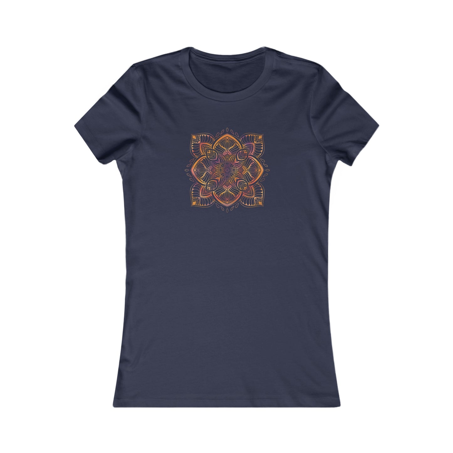 Colorful Mandala Fitted Tee (034)