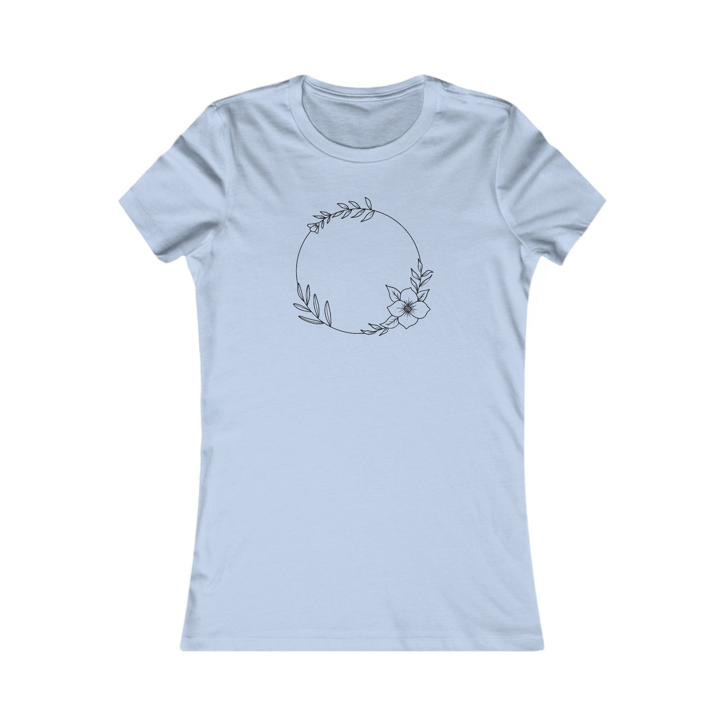 Floral Circle Fitted Tee