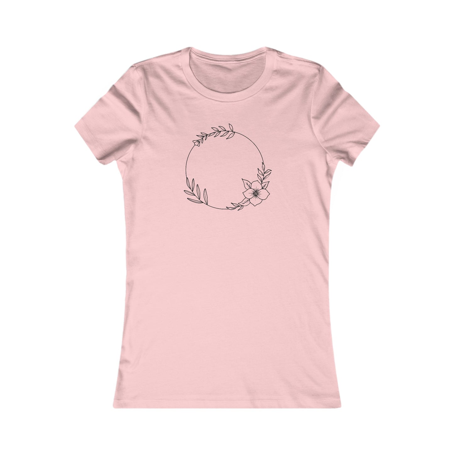 Floral Circle Fitted Tee