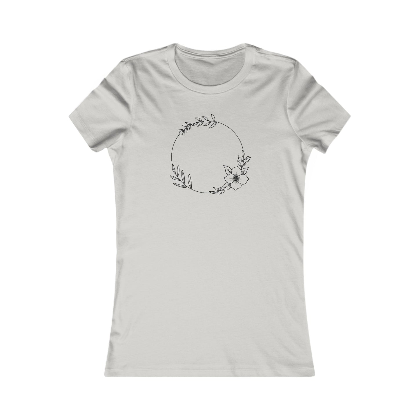 Floral Circle Fitted Tee