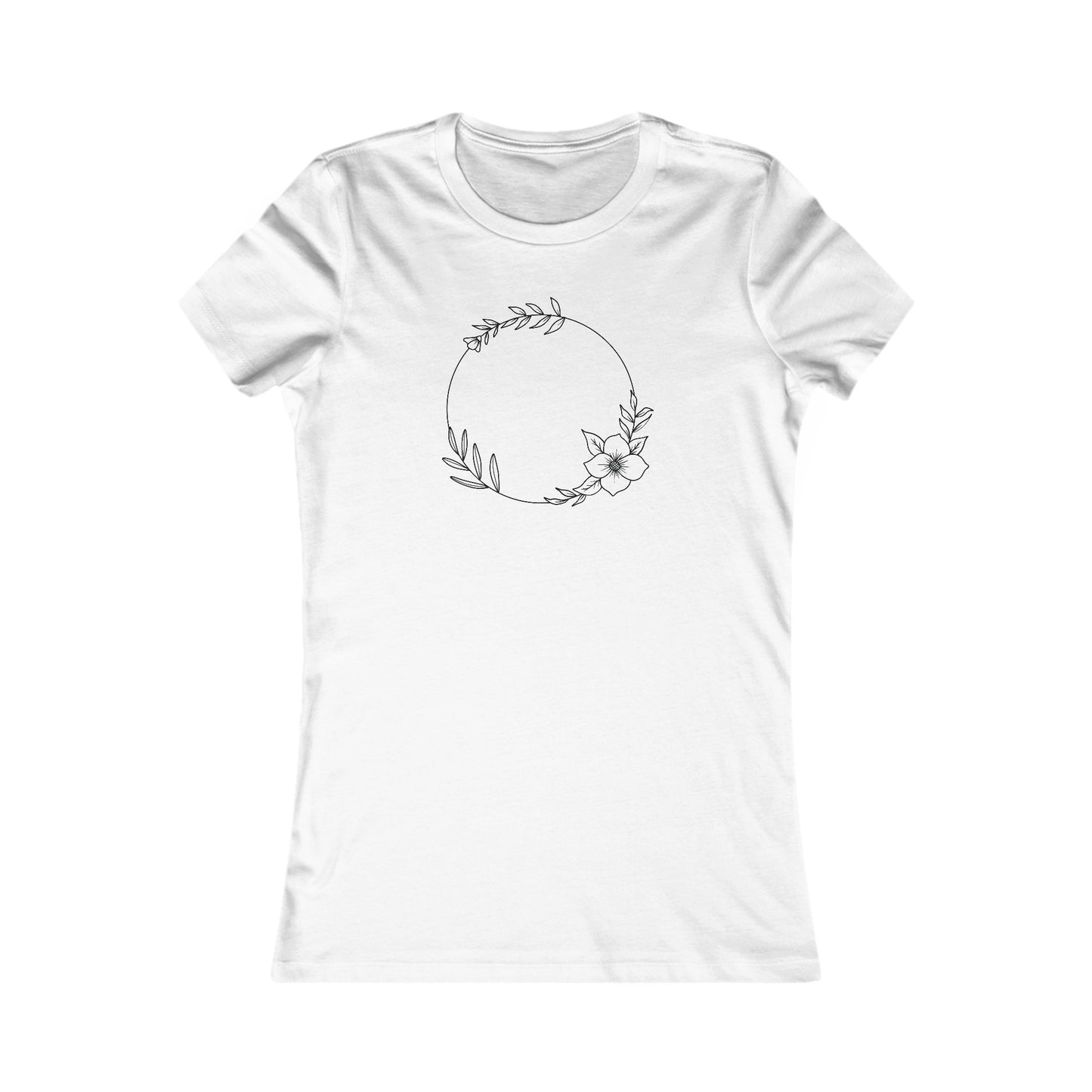 Floral Circle Fitted Tee