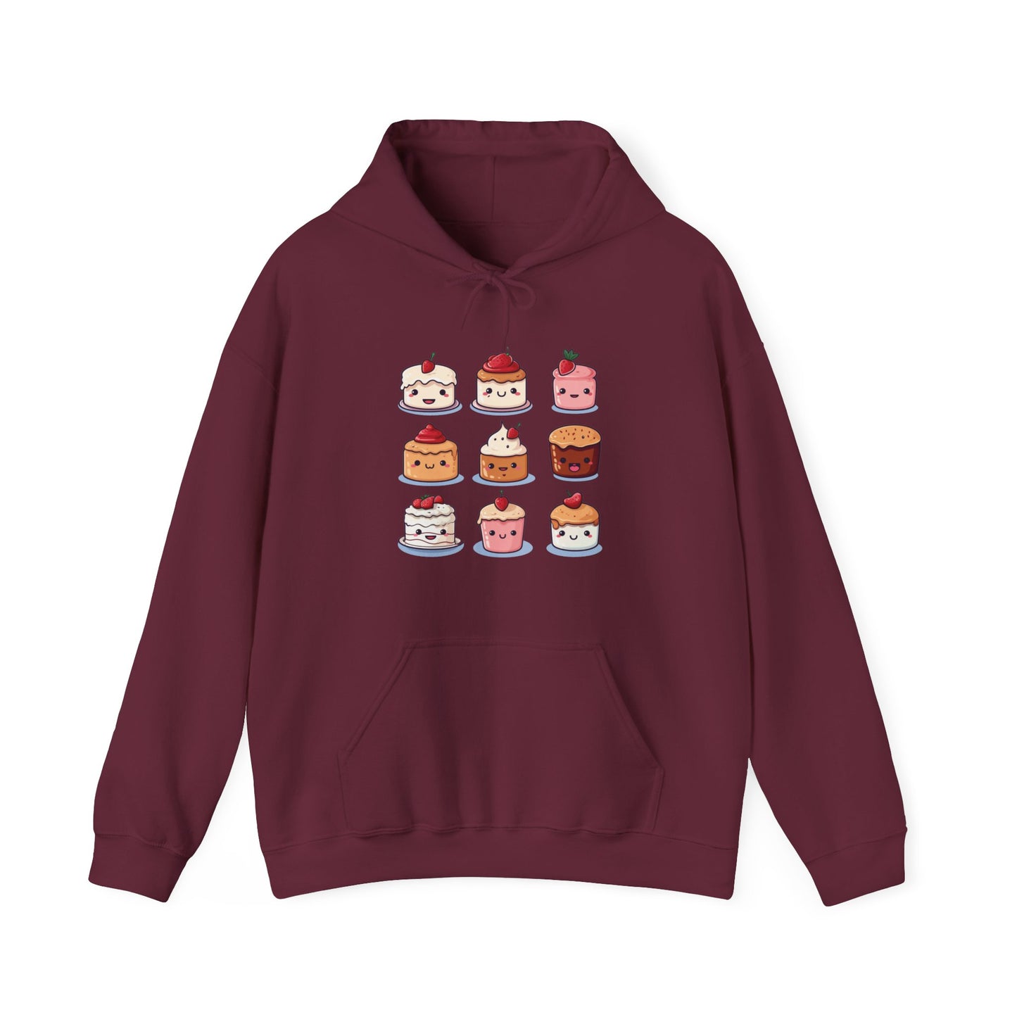 Cute Cake Set Hooded Sweatshirt