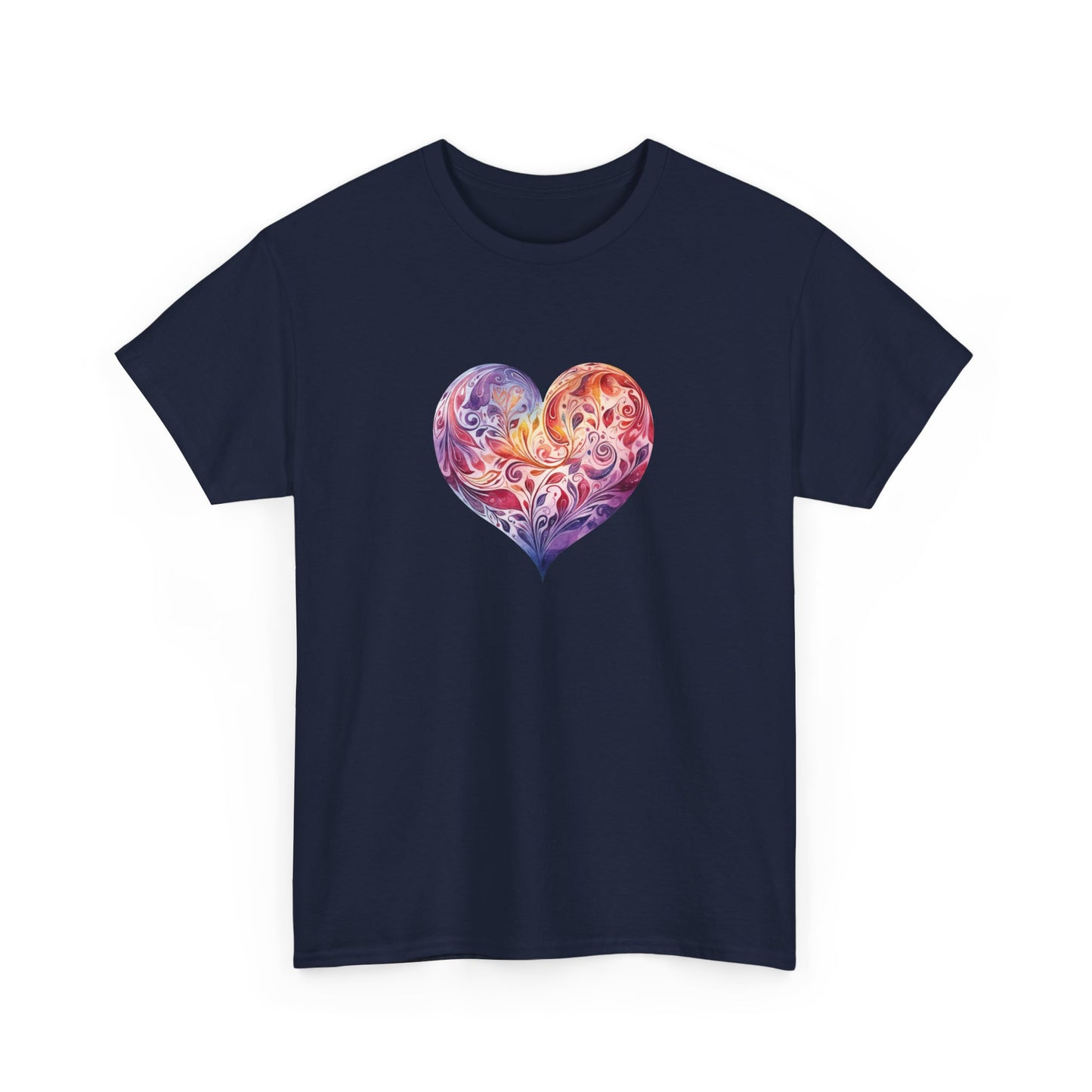 Watercolor Heart Short Sleeve Tee 003