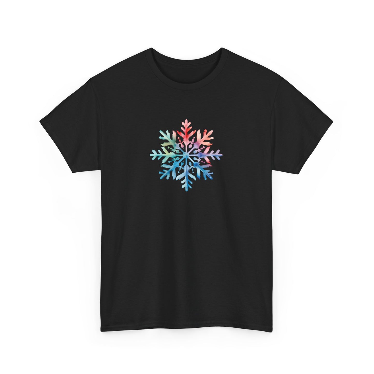 Watercolor Snowflake Short Sleeve Tee
