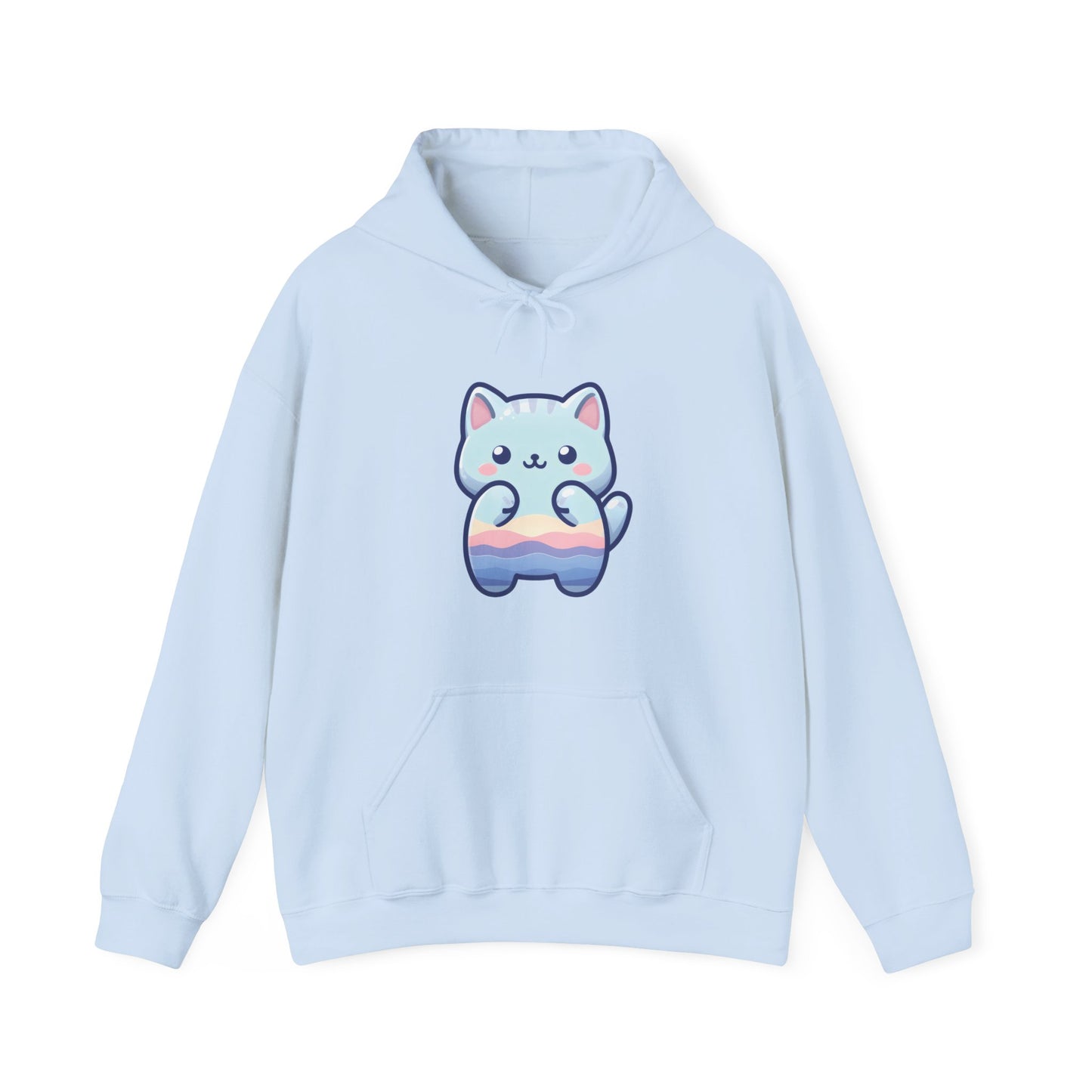 Blue Cat Hooded Sweatshirt