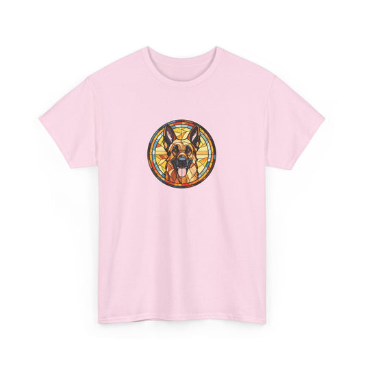 Stained Glass German Shepherd Short Sleeve Tee