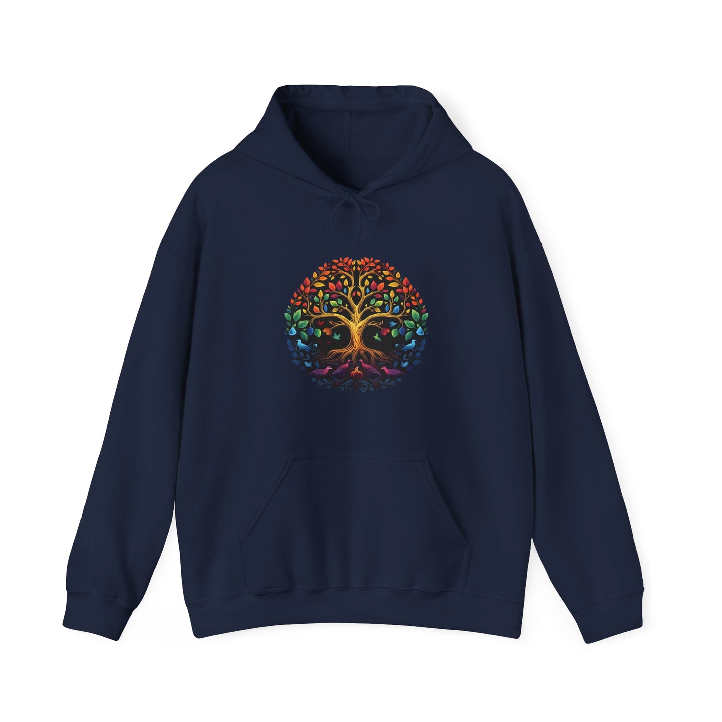 Colorful Tree of Life Hooded Sweatshirt