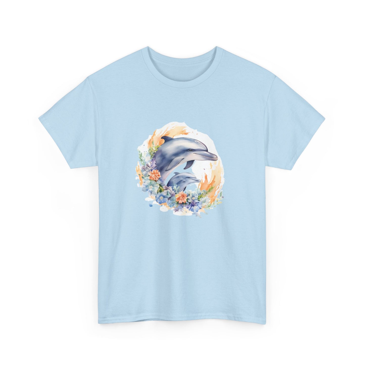 Watercolor Dolphins Short Sleeve Tee