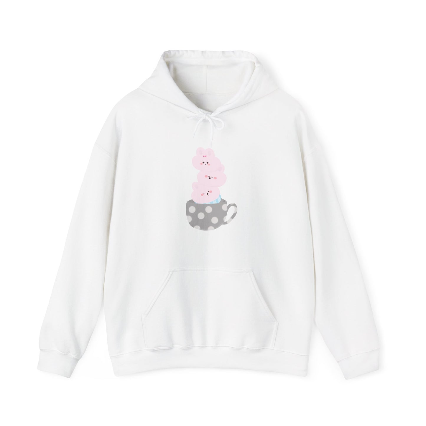 Cute Teacup Bunnies Hooded Sweatshirt