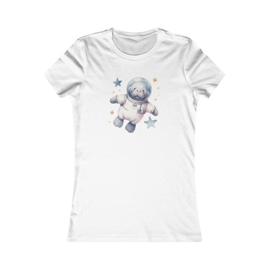 Manatee Astronaut Fitted Tee