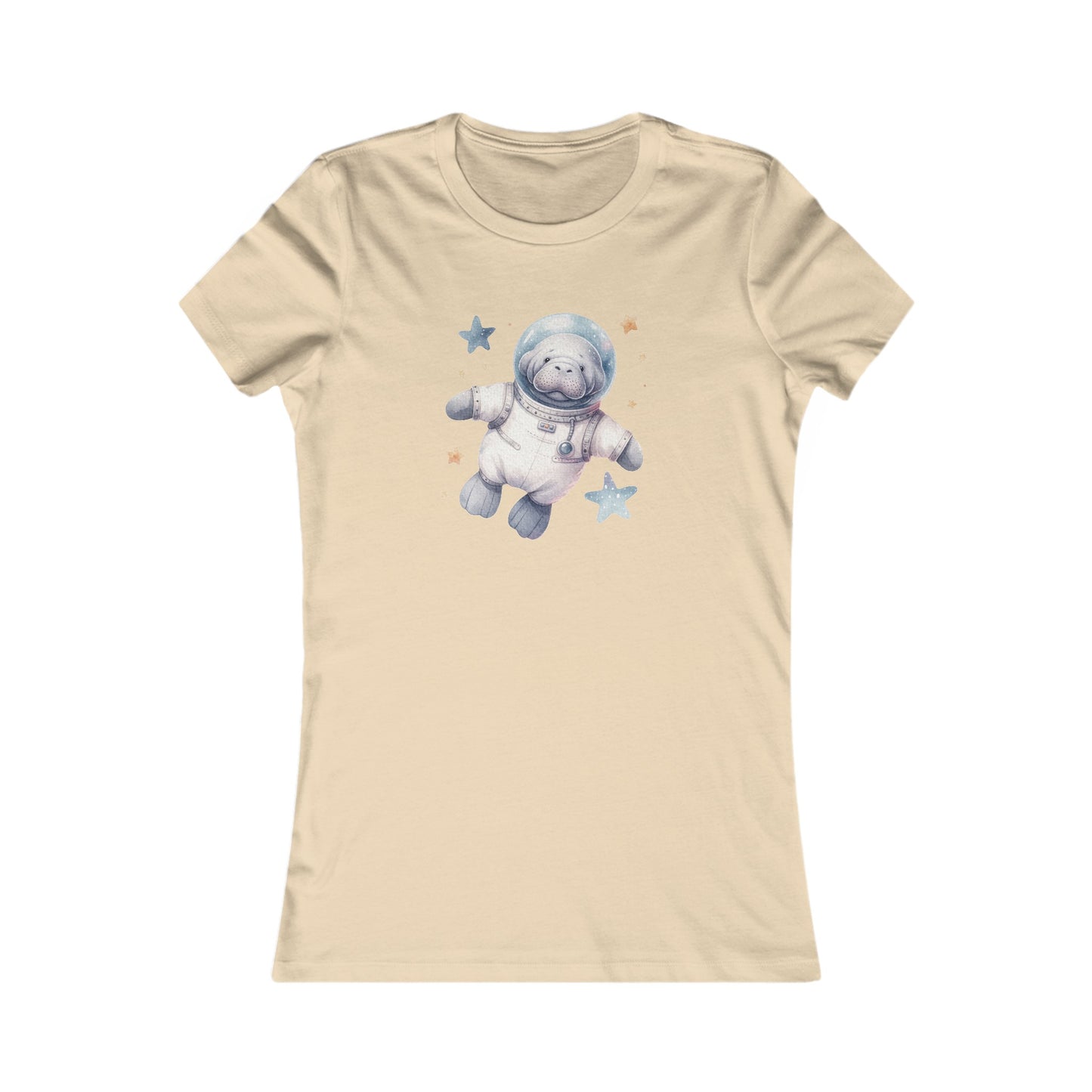 Manatee Astronaut Fitted Tee