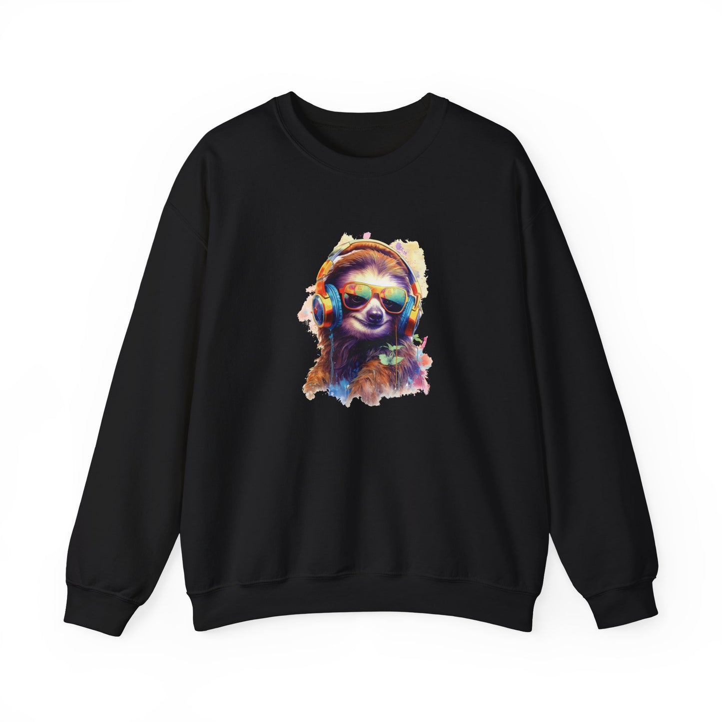 Sloth with Headphones Sweatshirt