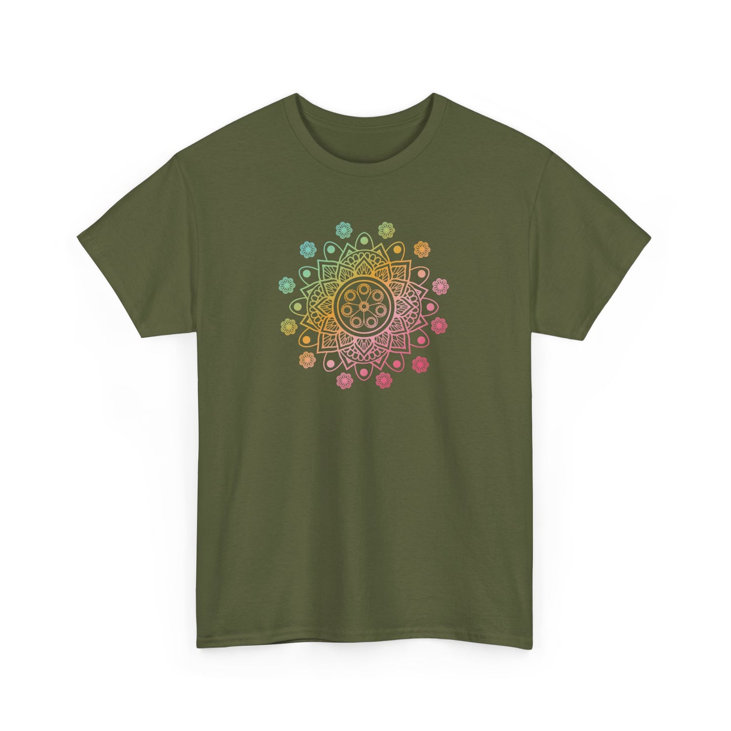 Colorful Mandala Short Sleeve Tee (039)